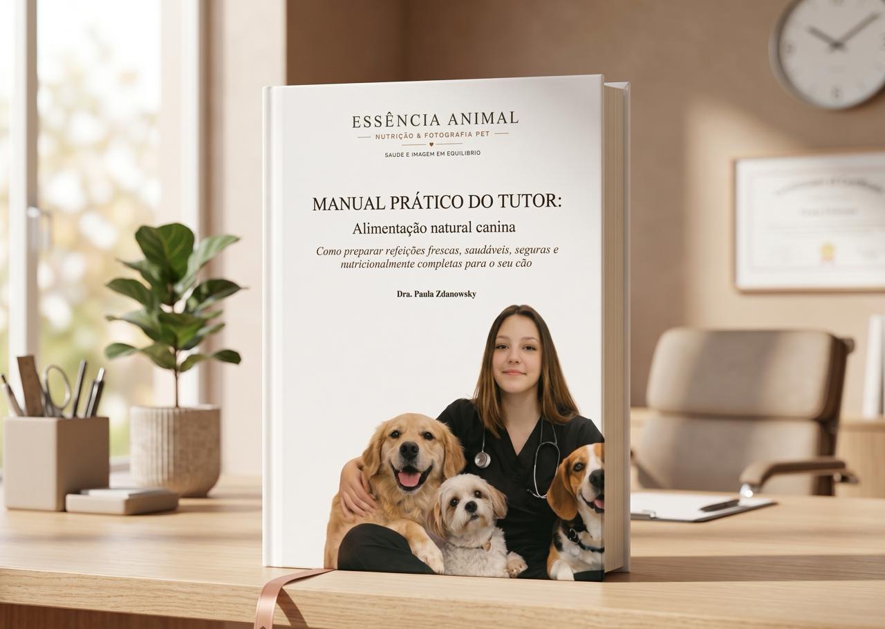 Capa do e-book Manual Prático do Tutor: alimentação natural canina